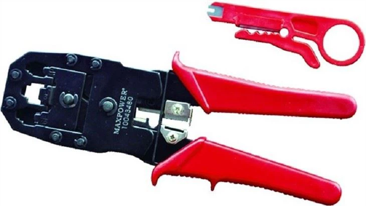 Modular Plug Crimping Tool and Wire Stripper 