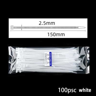 Dây buộc cáp nylon 100 dải 2,5 * 150mm